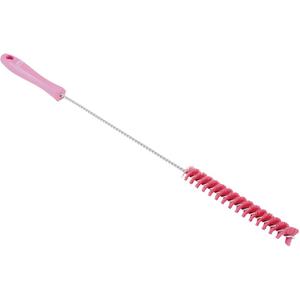 0.9" Brush - Tube, Pink, 20", Medium, 0.9", Stainless Steel, Polyester, Polypropylene