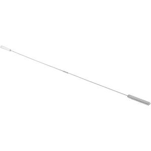 Valve Brush with 5' Flex Handle - Tube, White, 60", Stiff, 1", Stainless Steel, Polyester, Polypropylene
