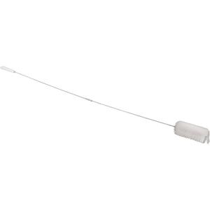 Valve Brush with 5' Flex Handle - Tube, White, 60", Soft, 3", Stainless Steel, Polyester, Polypropylene