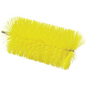3.5" Brush for Flex Rod - Tube/Pipe, Yellow, 7-7/10", Medium, 3-1/2", Stainless Steel, Polyester, 250°F