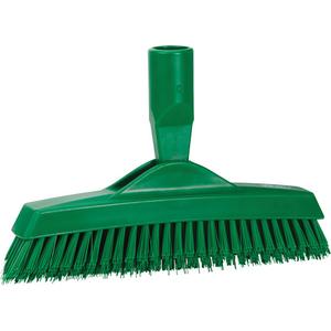 Grout Brush - Machine, Green, 9-1/4", Stiff, 1-1/2", 6-1/4", Polypropylene, Polyester