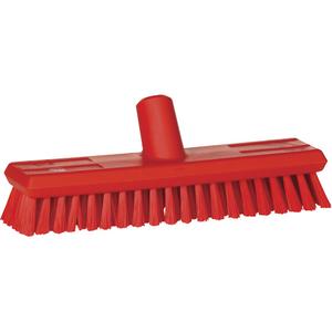 Waterfed Brush - Deck, Red, 11", Medium, 3", 3-3/4", Polypropylene, Polyester