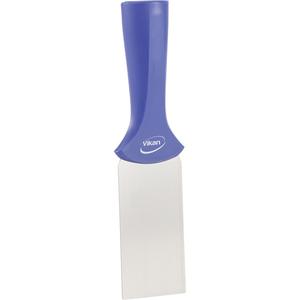 Handle-Mounted Stainless Steel Scraper - 2", 8", Purple, 1-1/4", Stainless Steel, Polypropylene, 392°F