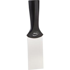 Handle-Mounted Stainless Steel Scraper - 2", 8", Black, 1-1/4", Stainless Steel, Polypropylene, 392°F