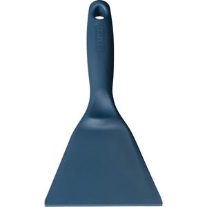 Large Metal Detectable Scraper - 4-1/4", 10", Blue, 0.2", Polypropylene & Semi-Ferrous Additive