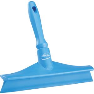 Ultra Hygiene Bench Squeegee - Blue, 10", 3-1/2", 3-2/5", Polypropylene, Rubber