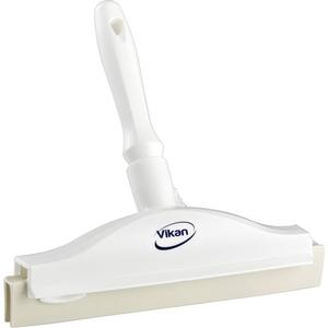 Double Blade Ultra Hygiene Squeegee - White, 10", 3-1/2", 4", Polypropylene, Rubber