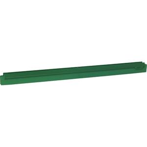 24" Double Ultra Hygiene Squeegee Refill Cartridge - Blade, Green, 24", Polypropylene, Rubber