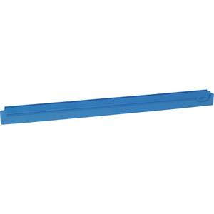24" Double Ultra Hygiene Squeegee Refill Cartridge - Blade, Blue, 24", Polypropylene, Rubber