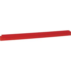 24" Double Ultra Hygiene Squeegee Refill Cartridge - Blade, Red, 24", Polypropylene, Rubber