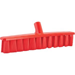 UST Soft Push Broom - Polyester, 15-1/4", Fine, Red, Red, 1-7/8", 4-3/4", Polypropylene, 250°F
