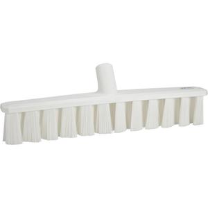 UST Soft Push Broom - Polyester, 15-1/4", Fine, White, White, 1-7/8", 4-3/4", Polypropylene, 250°F