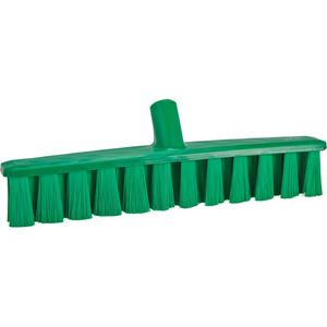 UST Push Broom - Polyester, 15-1/4", Medium, Green, Green, 1-7/8", 4-3/4", Polypropylene, 250°F