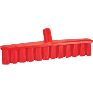 UST Push Broom - Polyester, 15-1/4", Medium, Red, Red, 1-7/8", 4-3/4", Polypropylene, 250°F