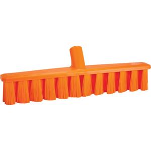 UST Push Broom - Polyester, 15-1/4", Medium, Orange, Orange, 1-7/8", 4-3/4", Polypropylene, 250°F
