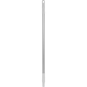 Handle - Standard, Aluminum/Polypropylene, 33", 15/16", Euro Threaded, White, Broom/Brush/Squeegee/Scraper/Pad Holder, 250°F