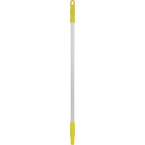 Handle - Standard, Aluminum/Polypropylene, 33", 15/16", Euro Threaded, Yellow, Broom/Brush/Squeegee/Scraper/Pad Holder, 250°F