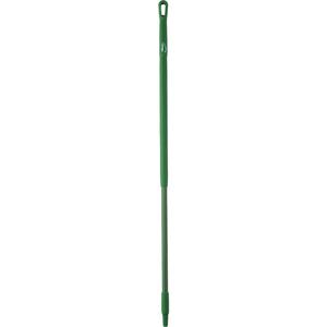 Handle - Standard, Fibreglass, 51-1/2", 1-1/4", Euro Threaded, Green, Broom/Brush/Squeegee/Scraper/Pad Holder, 250°F