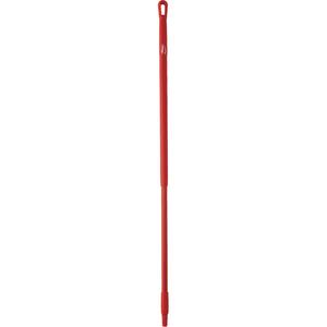 Handle - Standard, Fibreglass, 51-1/2", 1-1/4", Euro Threaded, Red, Broom/Brush/Squeegee/Scraper/Pad Holder, 250°F