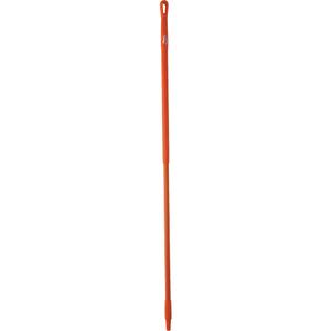 Handle - Ergonomic, Fibreglass, 59", 1-1/4", Euro Threaded, Orange, Broom/Squeegee/Scraper, 250°F, Polypropylene