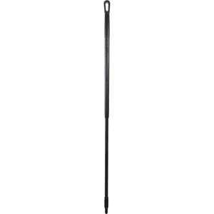 Handle - Ergonomic, Fibreglass, 59", 1-1/4", Euro Threaded, Black, Broom/Squeegee/Scraper, 250°F, Polypropylene