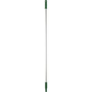 Basic Handle - Standard, Aluminum, 50", 1", Euro Threaded, Green, Broom/Squeegee/Scraper, 212°F, Polypropylene