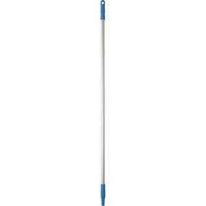 Basic Handle - Standard, Aluminum, 50", 1", Euro Threaded, Blue, Broom/Squeegee/Scraper, 212°F, Polypropylene