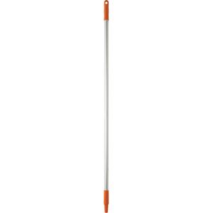 Basic Handle - Standard, Aluminum, 50", 1", Euro Threaded, Orange, Broom/Squeegee/Scraper, 212°F, Polypropylene