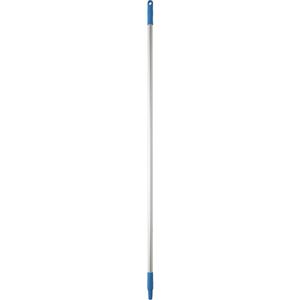 Basic Handle - Standard, Aluminum, 57", 1", Euro Threaded, Blue, Broom/Squeegee/Scraper, 212°F, Polypropylene