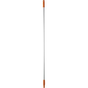 Basic Handle - Standard, Aluminum, 57", 1", Euro Threaded, Orange, Broom/Squeegee/Scraper, 212°F, Polypropylene