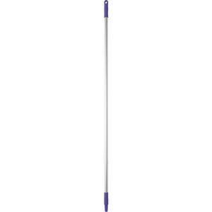 Basic Handle - Standard, Aluminum, 57", 1", Euro Threaded, Purple, Broom/Squeegee/Scraper, 212°F, Polypropylene