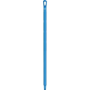 Ultra Hygiene Handle - Standard, Polypropylene, 40", 1-1/4", Euro Threaded, Blue, Broom/Brush/Squeegee/Scraper/Pad Holder, 250°F