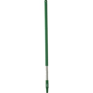Handle - Standard, Polypropylene/Stainless Steel, 40", 1-1/4", Euro Threaded, Green, Broom/Brush/Squeegee/Scraper/Pad Holder, 250°F