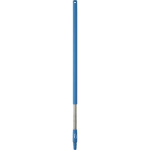 Handle - Standard, Polypropylene/Stainless Steel, 40", 1-1/4", Euro Threaded, Blue, Broom/Brush/Squeegee/Scraper/Pad Holder, 250°F