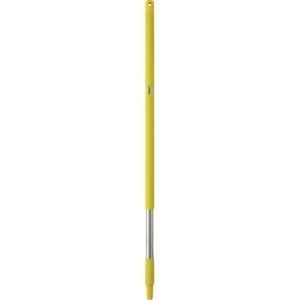 Handle - Standard, Polypropylene/Stainless Steel, 40", 1-1/4", Euro Threaded, Yellow, Broom/Brush/Squeegee/Scraper/Pad Holder, 250°F
