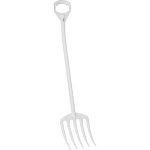 Hygienic Fork - White, 49", Plastic