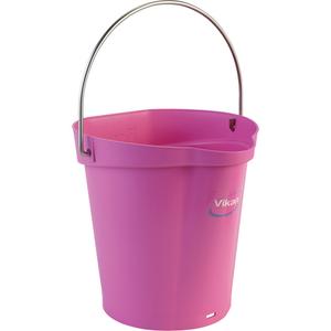 Pail - Pink, Blue, Red, White, Yellow, Brown, Orange, Lime, Purple, Grey, Black, 1.5 US Gal., Polypropylene, Stainless Steel, 250°F