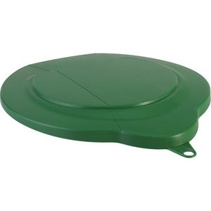 1.5 Gallon Pail Lid - Green, Polypropylene, 250°F