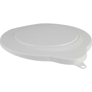 1.5 Gallon Pail Lid - White, Polypropylene, 250°F