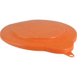 1.5 Gallon Pail Lid - Orange, Polypropylene, 250°F