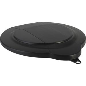 1.5 Gallon Pail Lid - Black, Polypropylene, 250°F