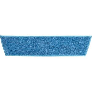 Light Commercial Wet Mop Pad - Finishing, 18", Microfibre, Light Commercial Quick-Connect Frame & Handle, Blue