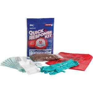 Hazwik® Quick Response Spill Kit for Bodily Fluids - Biohazard, Bag, 0.49 US gal., Portable
