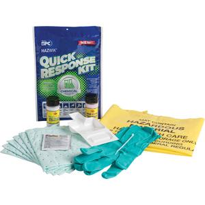 Hazwik® Quick Response Spill Kit for Chemical Spills - Hazmat, Bag, 0.33 US gal., Portable