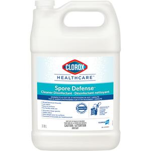 Clorox Healthcare® Spore Defense™ Cleaner Disinfectant - 3.78 L, Jug, 0.25% Sodium Hypochlorite, 12 Months