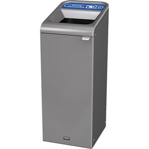 Configure™ Mixed Recycling Waste Container - Deskside/Curbside/Bulk, 15 US gal., 23 US gal., 33 US gal., Steel