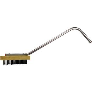 Curved Handle Broiler Brush - 24", Carbon Steel