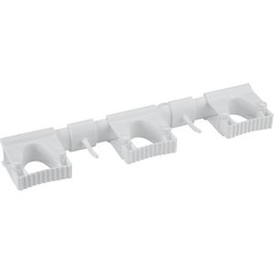 Hygienic Hi-Flex Wall Bracket System - White, 1.1" - 1.3" Diameter, 6.61 lbs., 16.54"