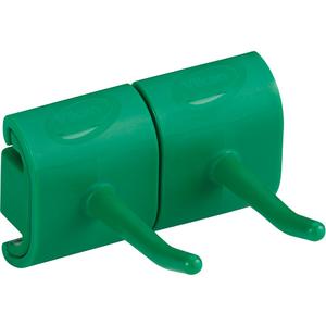 Double Hook Module for Hygienic Wall Bracket - Green, 6.61 lbs., 250°F, Polypropylene, Polyamide