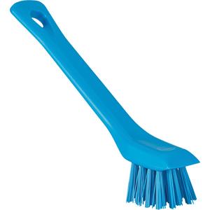 Brush with Scraping Edge - Detail, Blue, 6", Stiff, 1", 3-1/2", 250°F, Polypropylene